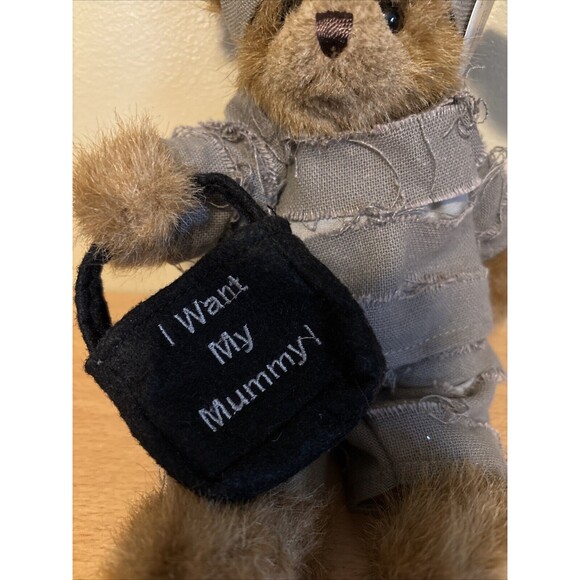RETIRED Morty Mummy 11" The Bearington Bear Halloween Bear NWT #181317 RARE - Picture 3 of 7